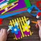 CraftySticks Colored Wood Craft Sticks 4.5 Inch, Red Orange Yellow Green Blue Purple White Black Pink Brown Popsicle Sticks
